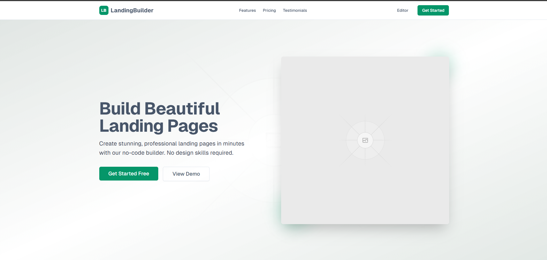 Beautiful Landing Page Builder preview
