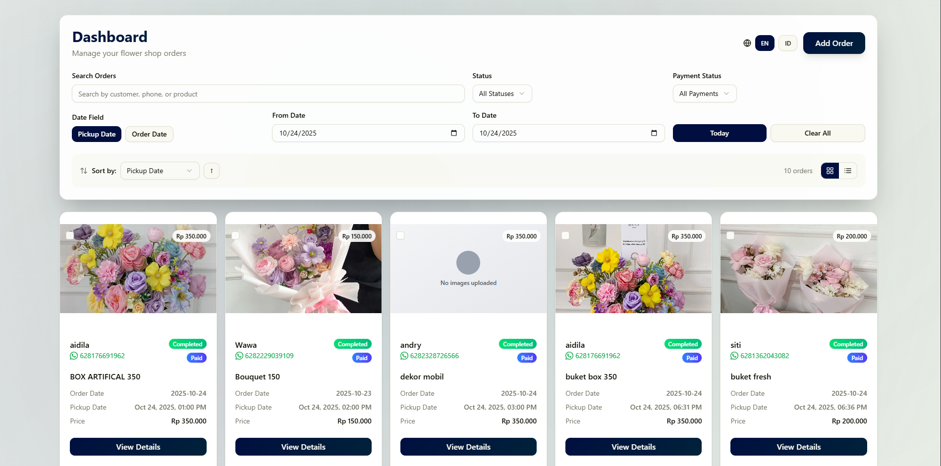Order Management System preview