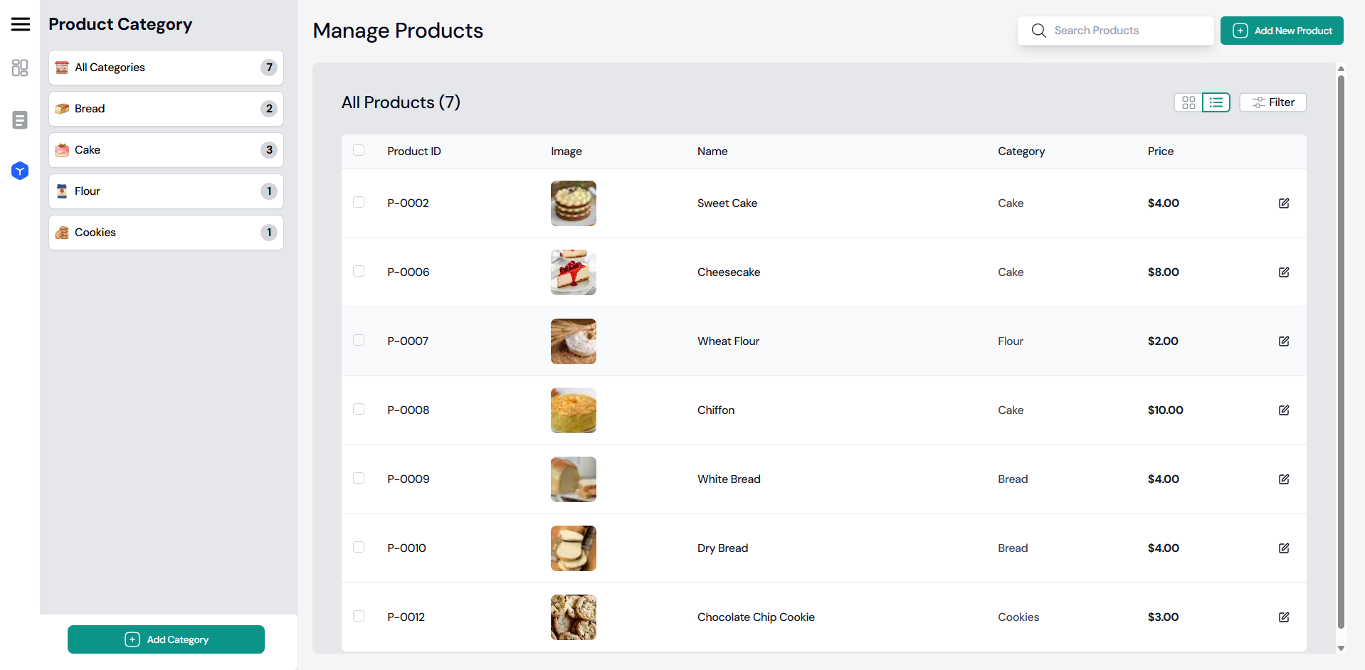 Modern POS System Admin preview
