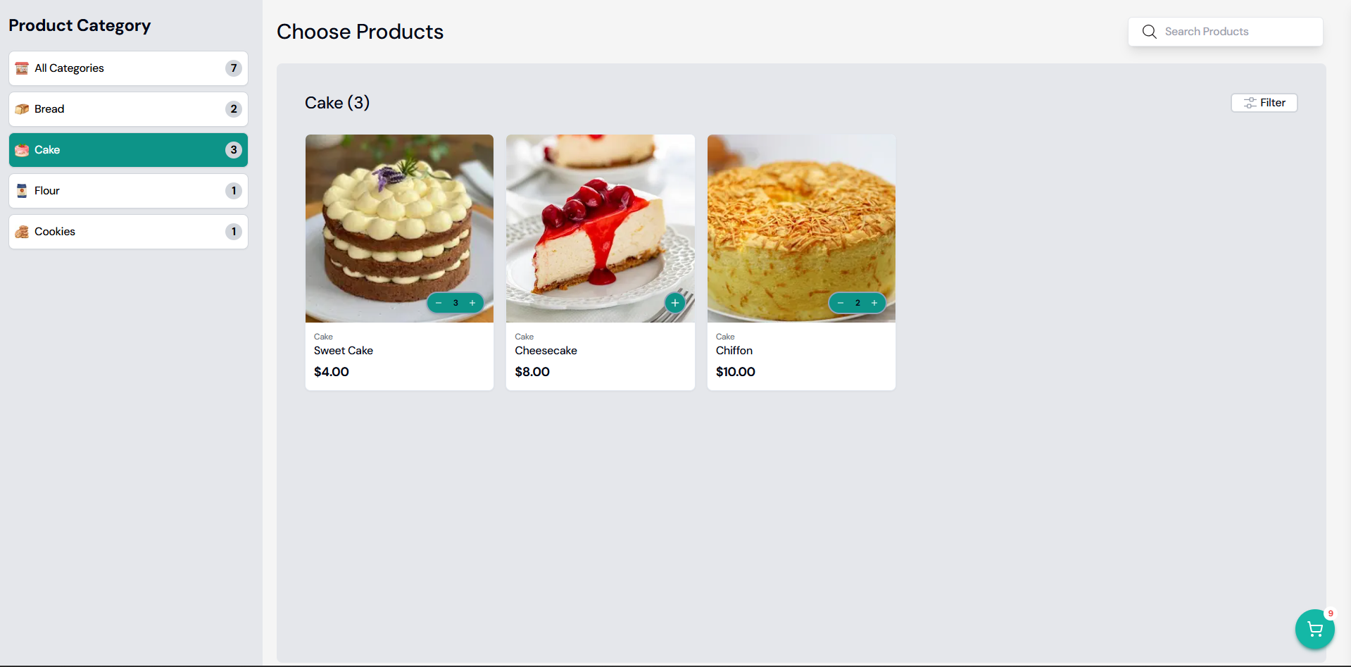 Modern POS System Customer preview